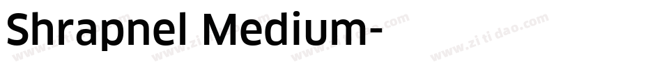 Shrapnel Medium字体转换